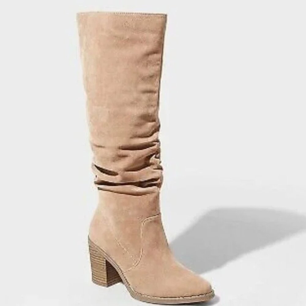Women's Brown Suede Knee-High Boots